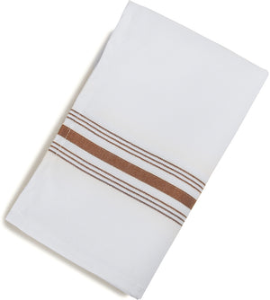 Servilleta Bistro SoftWeave rayada 18" x 22" chocolate
