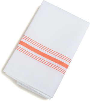 Servilleta Bistro SoftWeave rayada 18" x 22" naranja