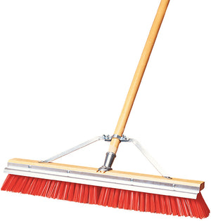 Cepillo de Piso Flo-Pac 24" con Raspador de Acero Naranja