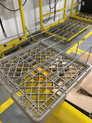 Rack lavador y soporte para domos de 9" paquete con 2 acero inoxidable