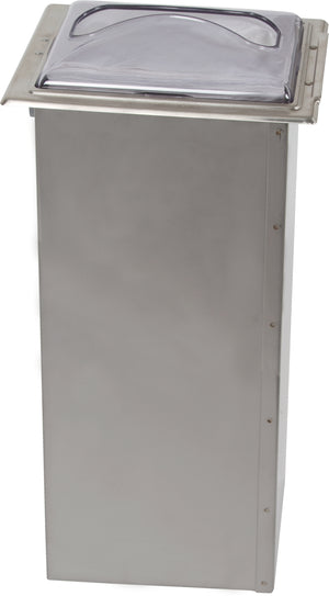 Dispensador de servilletas empotrable acero inoxidable transparente