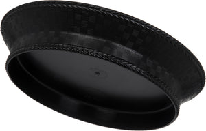 Platón redondo WeaveWear de polipropileno 10" negro