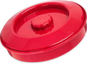 Tortillero apilable con tapa de polipropileno 7-1/4" rojo