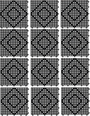 Tapete Modular Antiderrapante VERSA-MAT para Bar 30 x 30 cm Negro