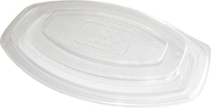 Tapa domo transparente para contenedor ovalado microondeable caja con 250