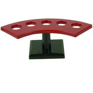 Soporte para hand roll de ABS 5 cavidades rojo/negro