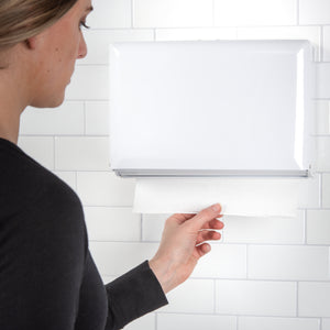 Dispensador metálico para toalla singlefold 500 hojas blanco