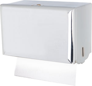 Dispensador metálico para toalla singlefold 500 hojas cromado