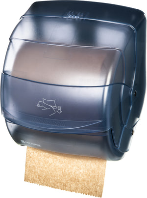 Dispensador Classic Integra con brazo para toalla en rollo azul ártico
