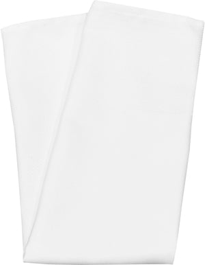Servilleta Milan Birdseye con banda 22" x 22" blanca