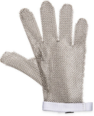 Guante resistente a cortes malla acero inoxidable S