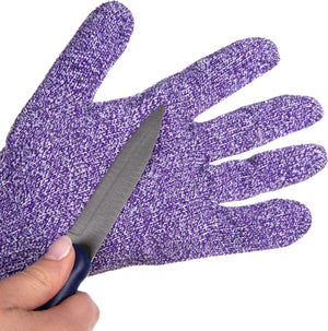 Guante resistente a cortes morado