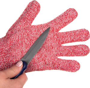 Guante resistente a cortes rojo