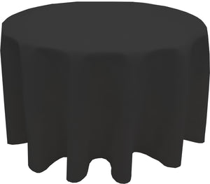 Mantel redondo Market Place Linens 90" negro