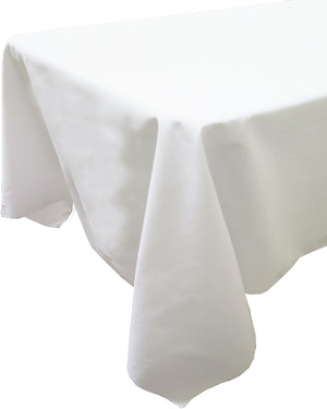 Mantel rectangular Market Place Linens merrow 52" x 96" blanco