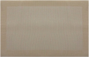 Mantel individual Cityscape de vinil 12" x 18" marfil