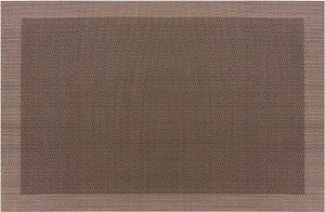 Mantel individual Cityscape de vinil 12" x 18" beige