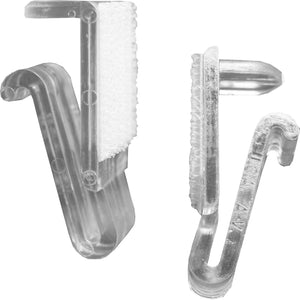 Clip Snap Drape AV para faldón de mesa 3/8" a 1/2" paquete con 25 transparente
