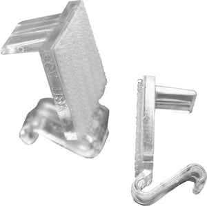 Clip Snap Drape CV para faldón de mesa 1" paquete con 25 transparente