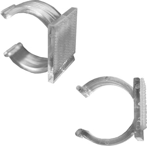 Clip Snap Drape GV para sistema de tubo 1-1/2" paquete con 25 transparente