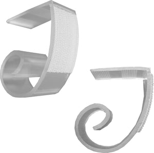 Clip Snap Drape JV para faldón de mesa 1-1/2" a 2" paquete con 25 transparente