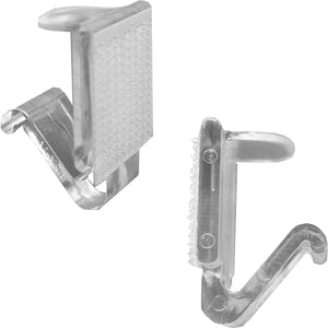 Clip Snap Drape TV para faldón de mesa 5/8" paquete con 25 transparente