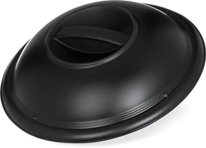 Domo desechable de alta temperatura 9" negro caja con 500