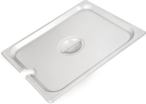 Tapa ranurada DuraPan con asa para inserto medio acero inoxidable
