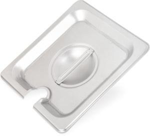 Tapa ranurada DuraPan con asa para inserto sexto acero inoxidable