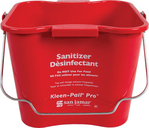 Cubeta sanitaria Kleen-Pail PRO 6 qt roja