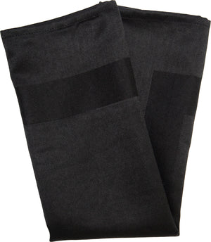 Servilleta Milan con banda satinada 22" x 22" negra
