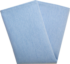 Servilleta Chambray lisa 18" x 22" azul