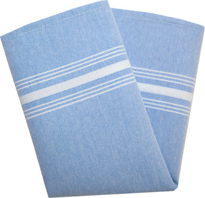Servilleta Chambray rayada 18" x 22" azul
