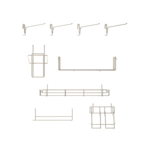 Sistema SmartWall Life Metro a muro acero inoxidable 18.125 x 23.125 x 10.125 pulg