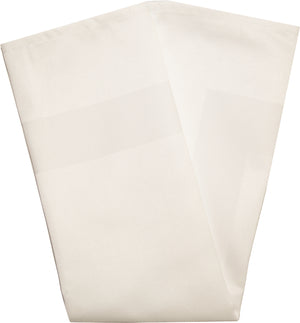 Servilleta Milan con banda satinada 22" x 22" crema