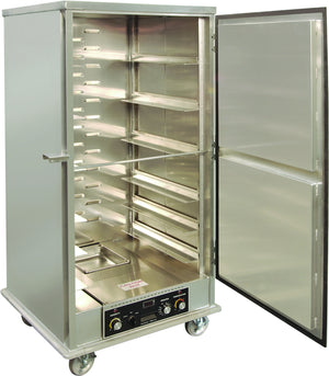 Gabinete calentador/proofer Dinex de aluminio no aislado con repisas universales
