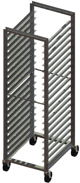 Rack con guías angulares aluminio