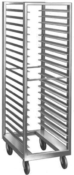 Rack con guías angulares roll-in plata