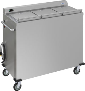 Calentador Colossus Dinex para platos 3 silos platos de 10.00" acero inoxidable