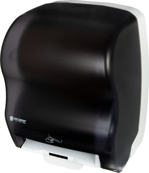 Dispensador electrónico híbrido de toallas San Jamar negro