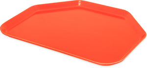 Charola trapezoidal Glasteel 18" x 14" naranja