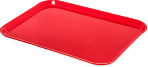 Charola rectangular Glasteel 16.4" x 12" roja