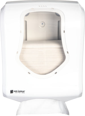 Dispensador Summit Ultrafold para toalla C-fold o multifold blanco/transparente