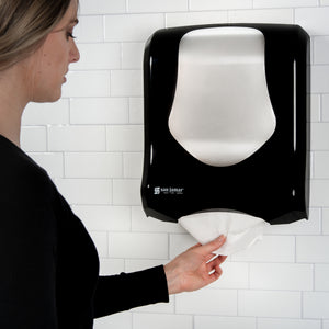 Dispensador Summit Ultrafold para toalla C-fold o multifold negro/acero inoxidable