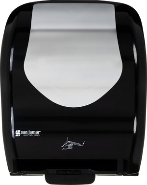 Dispensador Summit Hybrid electrónico para toalla en rollo negro/acero inoxidable