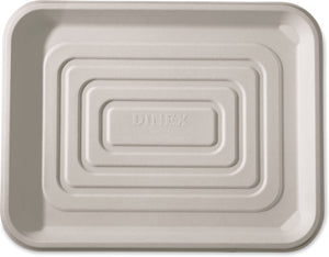 Charola desechable de bagazo 14" x 18" marfil caja con 100