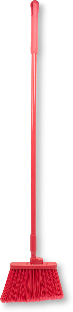 Escoba Angular Duo-Sweep con Cerdas Banderadas 56" Rojo