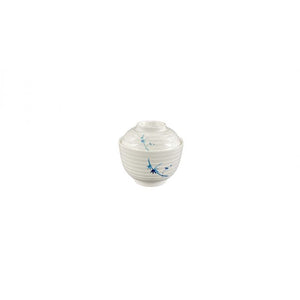 Tazón para miso de melamina Blue Bamboo 9 oz 4" con tapa