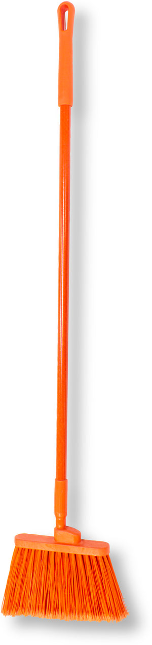 Escoba Angular Duo-Sweep con Cerdas Banderadas 56" Naranja