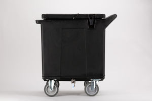 Carro Cateraide para hielo 125 lb con 2 ruedas rígidas y 2 giratorias negro